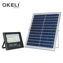 OKELI High lumen ip66 waterproof smd 30 60 100 200 w outdoor garden solar powered flood light